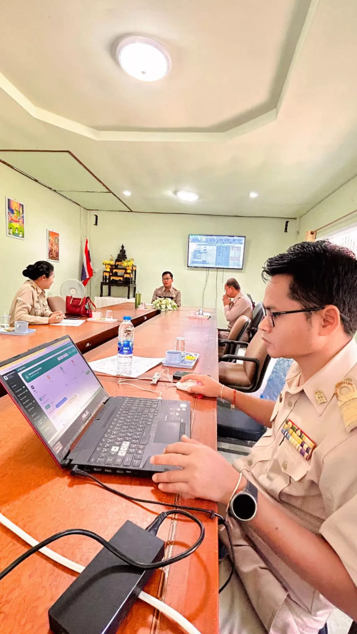ประชุมคณะกรรมการดำเนินกิจกรรม งานศิลปหัตถกรรมนักเรียน ครั้งที่ 73 กลุ่มตูมสวาย